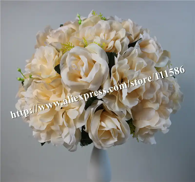 SPR 10pcs/лот Свадебный дорожный свинец Искусственный Настольный цветок центр