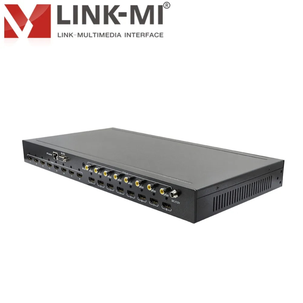 LINK-MI MX11 8x8 HDMI матрица 2 0 Поддержка 4K @ 60hz YUV4: 4: 4 18 Гбит/с HDR 8xhdmi вход выход с 8xspdif аудио