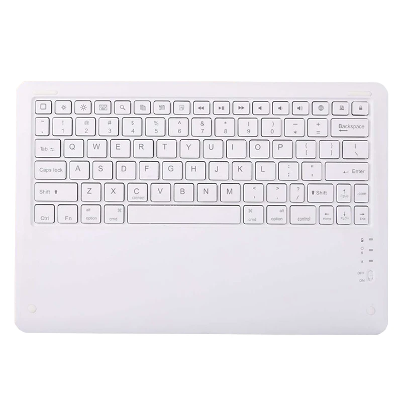 Ультратонкий чехол для клавиатуры для iPad Pro 12,9 смарт-ткань кожаный защитный чехол для Apple iPad беспроводная клавиатура - Цвет: Keyboard White