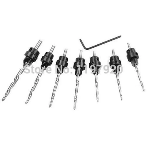 22pc-Countersink-Drill-Bit-Set-Woodworking-Tools-Carpenter-Countersinks-Tampered-Drill-Bits-Woodworker-Collar-Stops-W