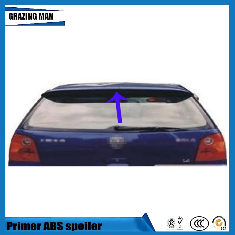 

ABS Primer Color Rear Roof Spoiler For Polo Spoiler 2006 - 2009