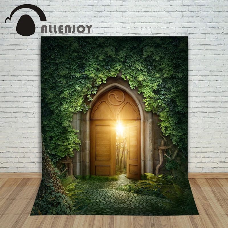 Allenjoy خلفيات تصوير بوابة وخلفية من الفينيل وضوء الغابات وكاميرا احترافية طبيعية Photography Vinyl Backdrops Vinyl Backdropvinyl Photography Backdrops Aliexpress
