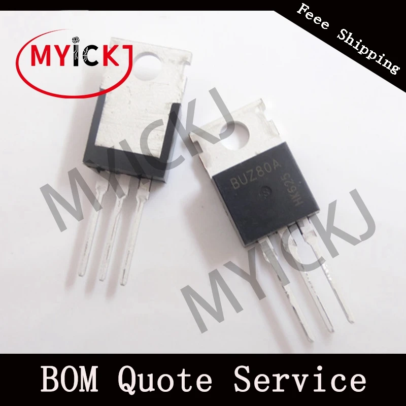 5 шт. BUZ80A MOSFET N-CH 800V 3.6A TO-220AB IC-CHIP