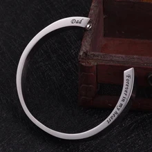 CMJ50913pcs/lot Dad Forever In My Heart Cremation Urn Bracelets / Custom Engravable bracelet DIY Wholesale Jewelry