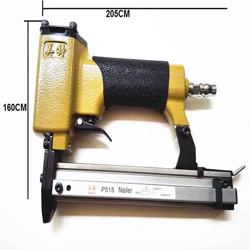 Пневматический гвоздильщик пневматический штапельный штифт степлер гвоздь пистолет инструменты для фоторамки tacker P515 для дерева с 500 гвоздями