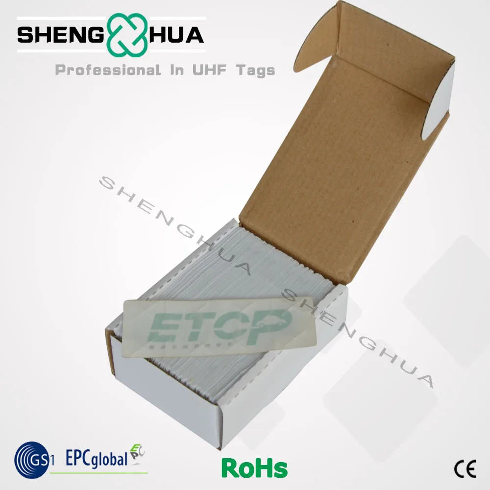Метка для лобового стекла RFID UHF 200 шт. хрупкая нарезка этикеток 92*40 мм