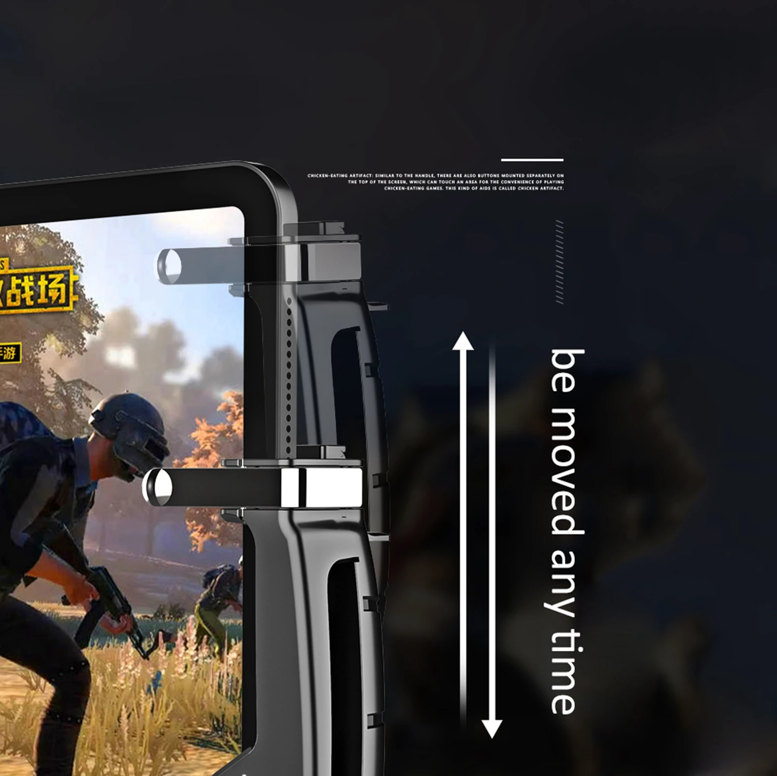  1 pair Gaming Trigger for PUBG /CS/Knives Out Game Console for ipad Gamepad 2019 New Arrival AKPAD 