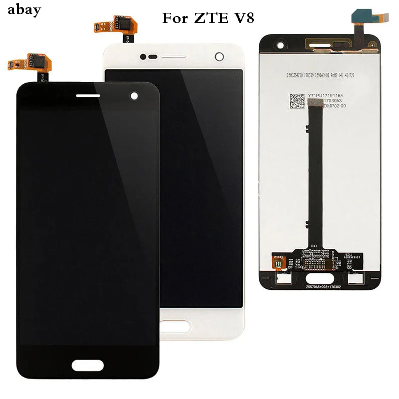 100% протестированный ЖК дисплей для ZTE Blade V8 сенсорный экран дигитайзер BV0800 в сборе