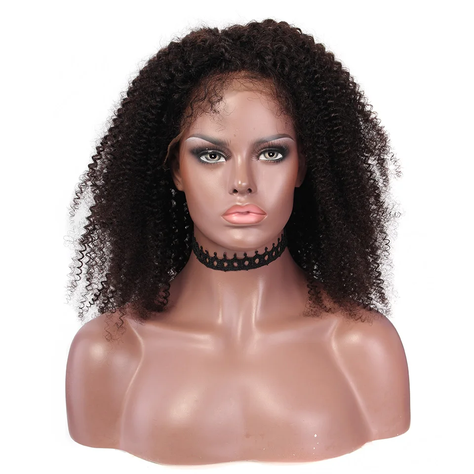 YVONNE 360 синтетический фронтальный парик предварительно сорвал с волосами младенца девственницы курчавые кучерявые парики для черных женщин естественного цвета