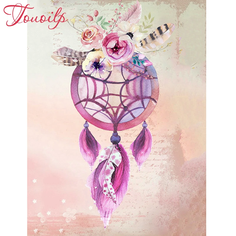 

Diamond embroidery flowers Dream catcher 5D DIY pictures Full mosaic kit daimond painting Square Rhinestones cross stitch gift