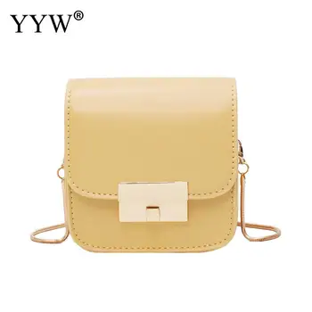 

Jelly Color Crossbody Bag With Chain Handbag Small Clutch Women Girl Yellow Shoulder Bags For School Wallets Mini Box Bag 2019