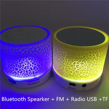 

LED Bluetooth Speaker Mini Speakers Hands Free Portable Wireless Speaker With TF Card USB Audio Music Player For Ihone Xiaomi