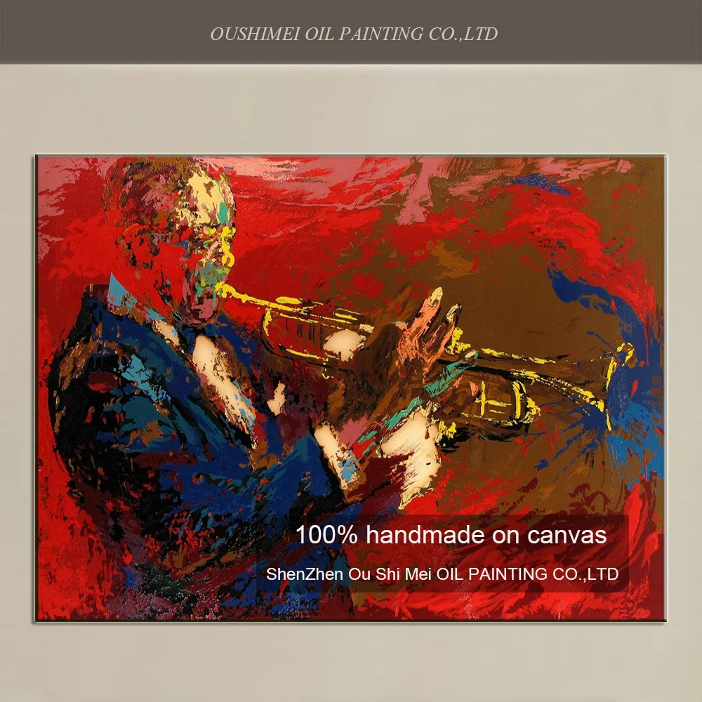 American Style Hand Painted Abstract portrait Oil Painting on Canvas