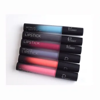 

Pudaier Brand 1 Pcs Fashion Matte Liquid Lipstick Lips Beauty Cosmetics Matt Lip Gloss Women Make up Mate Batom Makeup Lipgloss