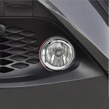 

Free Shipping For TOYOTA C-HR 2017 2PCS ABS Chrome High Quality Car Front Headlight Fog Lamp Cover Trim Car Styling Accessories