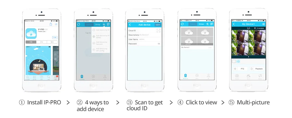 wifi cctv kit app connect