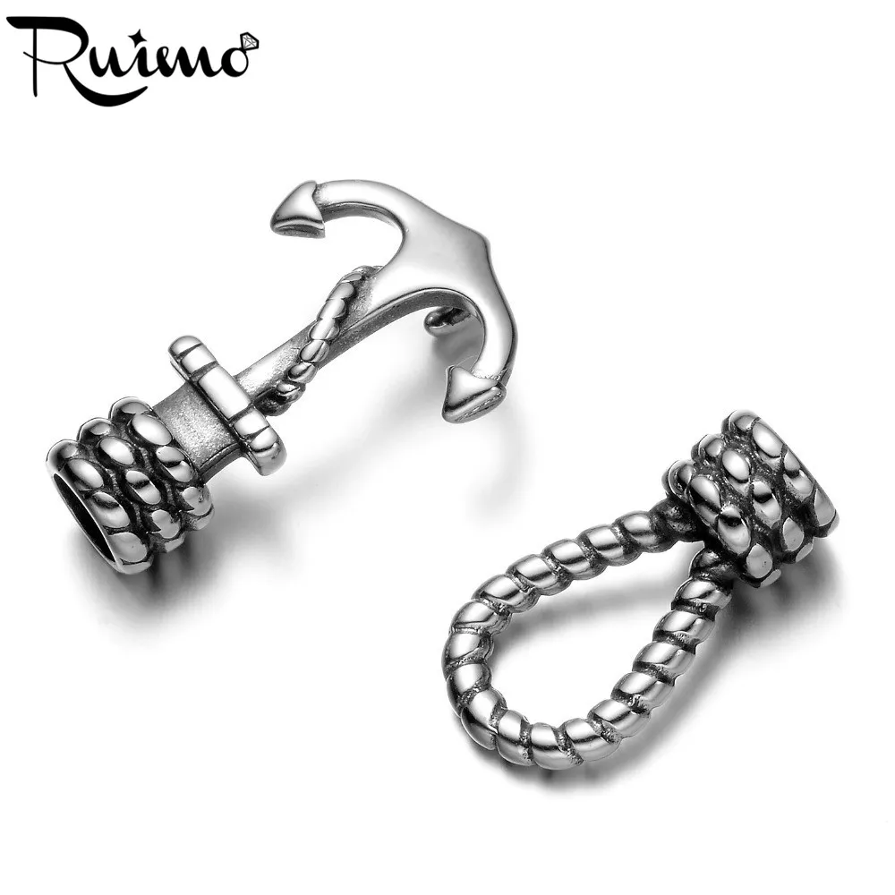 Анкерный коннектор RUIMO из нержавеющей стали 316 крючок для браслетов 5 мм