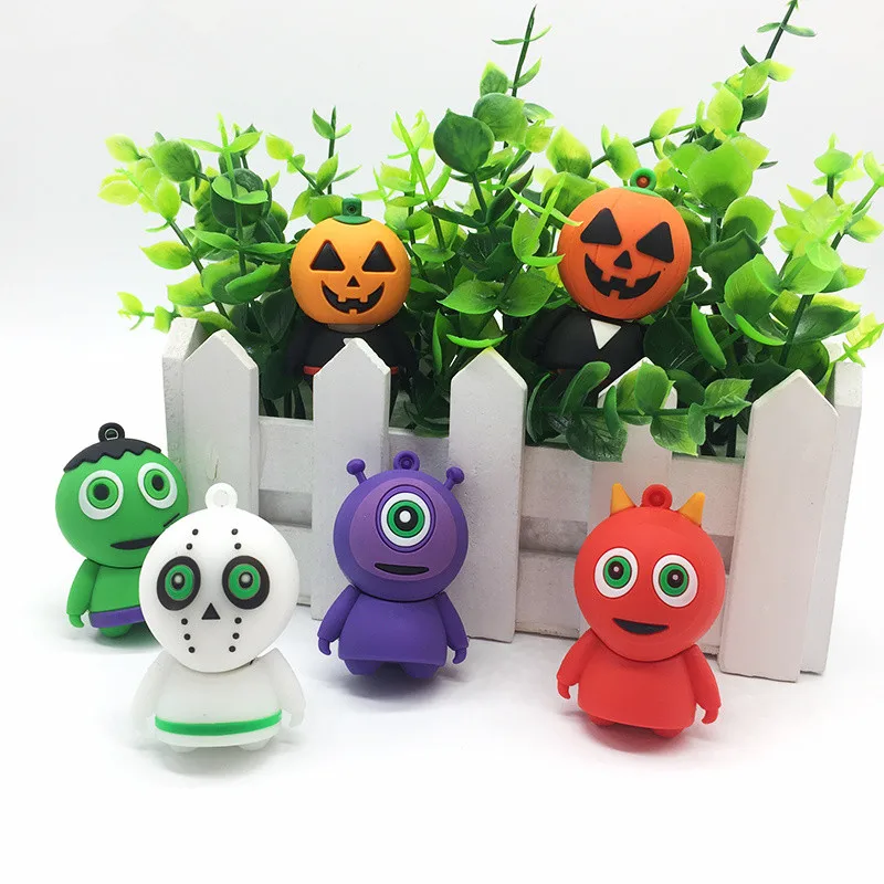 cartoon Alien usb flash drive 32gb pendrive 16GB pen drive 128gb 8GB 4GB usb memory stick 64gb cute fun Christmas/Halloween/Gift