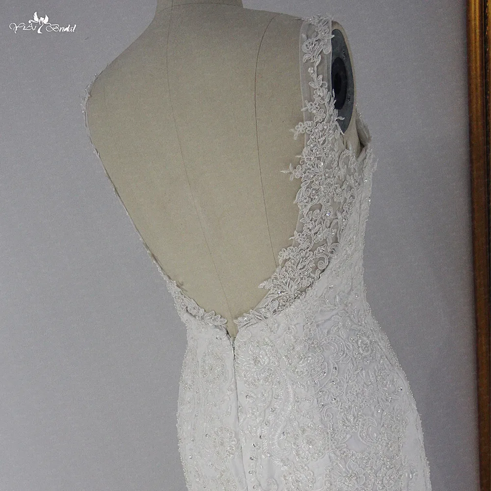 Свадебное платье RSW1467 Robe De Mariee с жемчугом и V образным вырезом|Свадебные платья| |