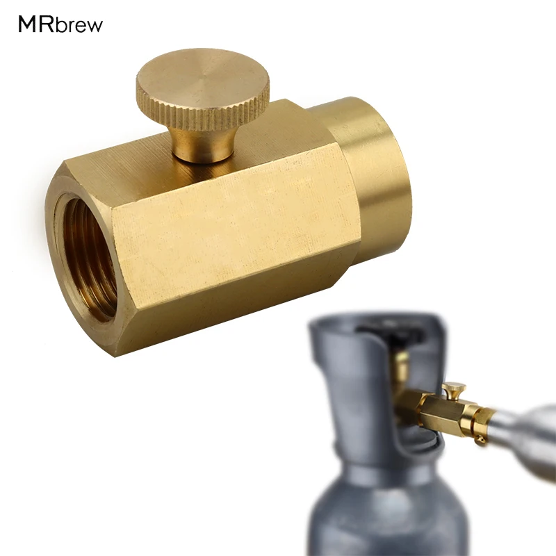 

CO2 Refill Soda Bottle Adapter Soda Inflatable Valve Converter For W21.8-14 Interface