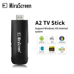 MiraScreen A2 адресации любому устройству группы Miracast cromecast Airplay DLNA Беспроводной HDMI приемник ключа mini PC Android ТВ Stick VS netflix DVB-T2
