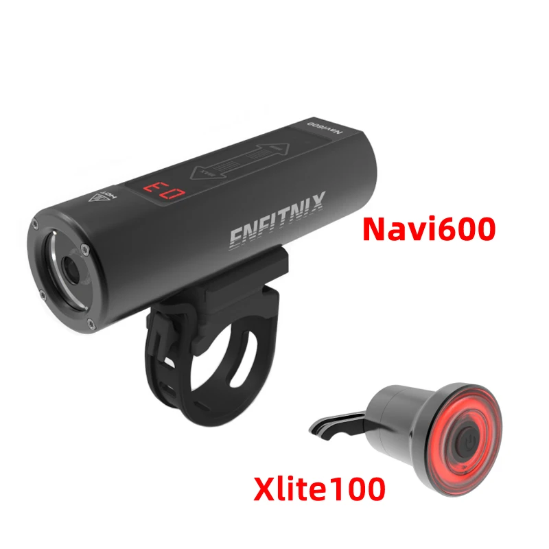 Умный велосипедный передний светильник ENFITNIX Navi600 с функцией зондирования, интеллектуальный флэш-светильник для велосипеда Xlite100, задний светильник, зарядка через usb, Tai светильник