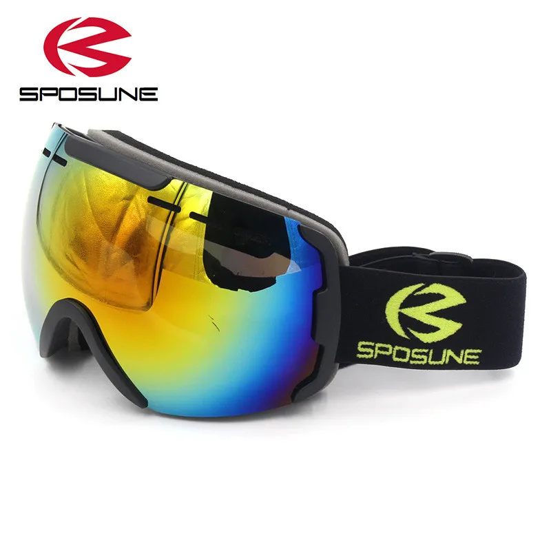 2017 New Snowboard Goggles Men Women Skiing Glasses Anti Fot Double Lens skibrille snowmobile goggles Profession Ski Googles