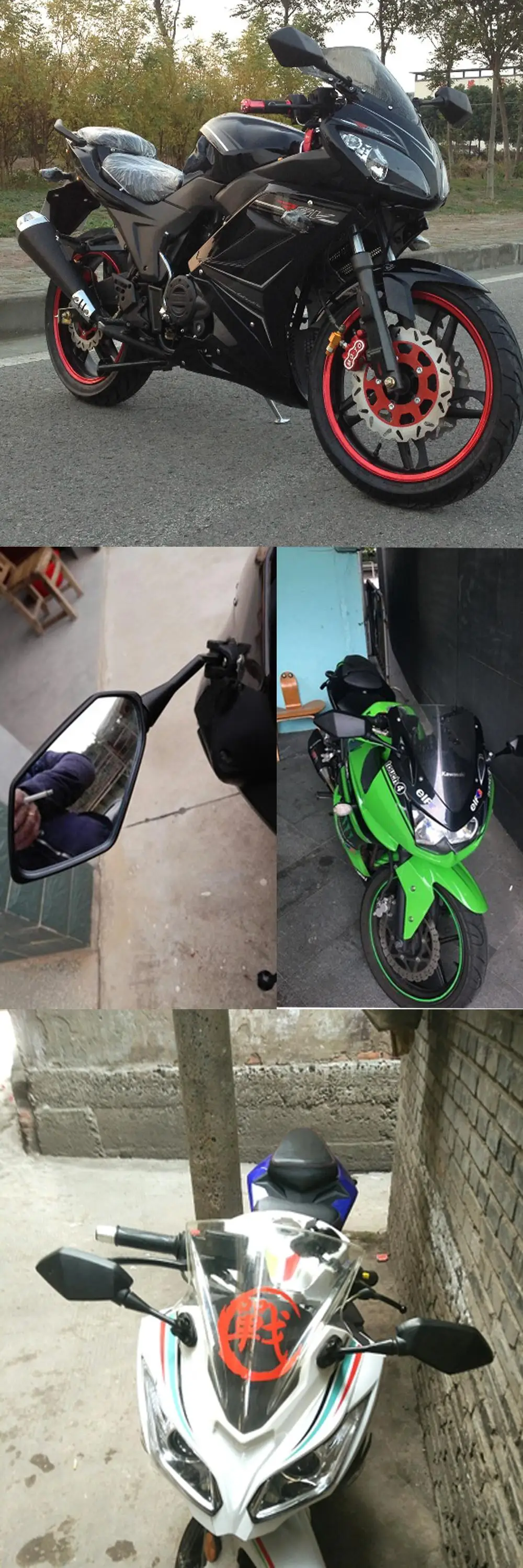 PUXINGPING Color : Grey Maniglia Moto manopole Moto for Honda CBR650F CB650F CBR125R CBR300R CBR500R CBR929RR CBR1100XX CBR1000F CB1000R