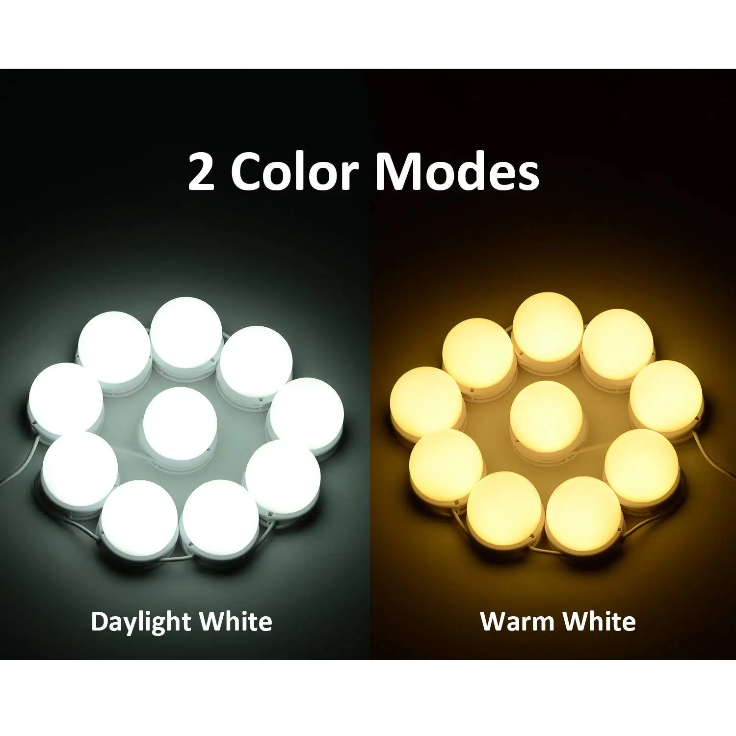 3 цвета освещение ModesLED LED подсветка маленького зеркала комплект