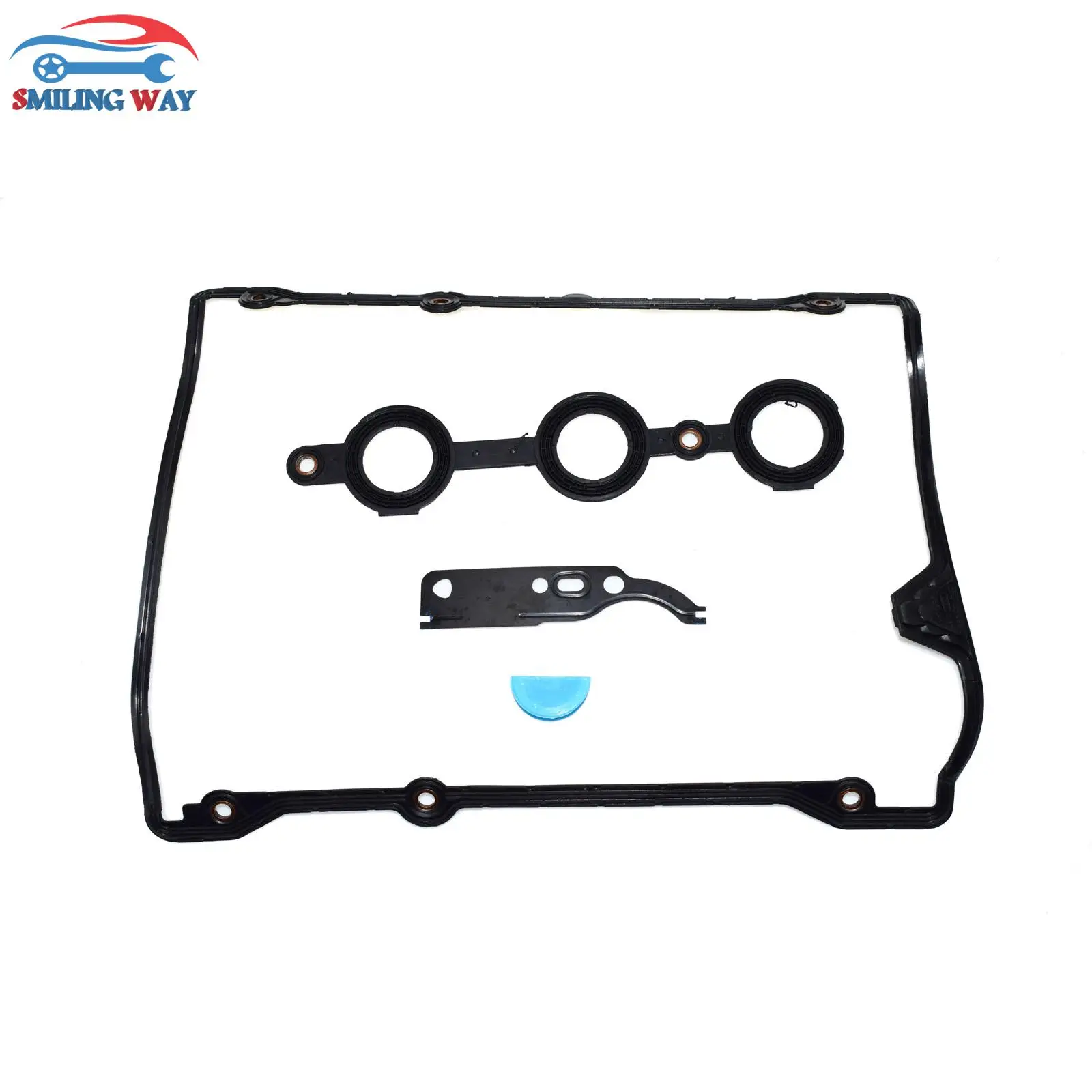 

SMILING WAY# Engine Valve Cover & Camshaft Chain Gasket Sets For Audi A4 A6 VW Passat Phaeton Touareg 1.8 2.4 2.7 2.8 4.2