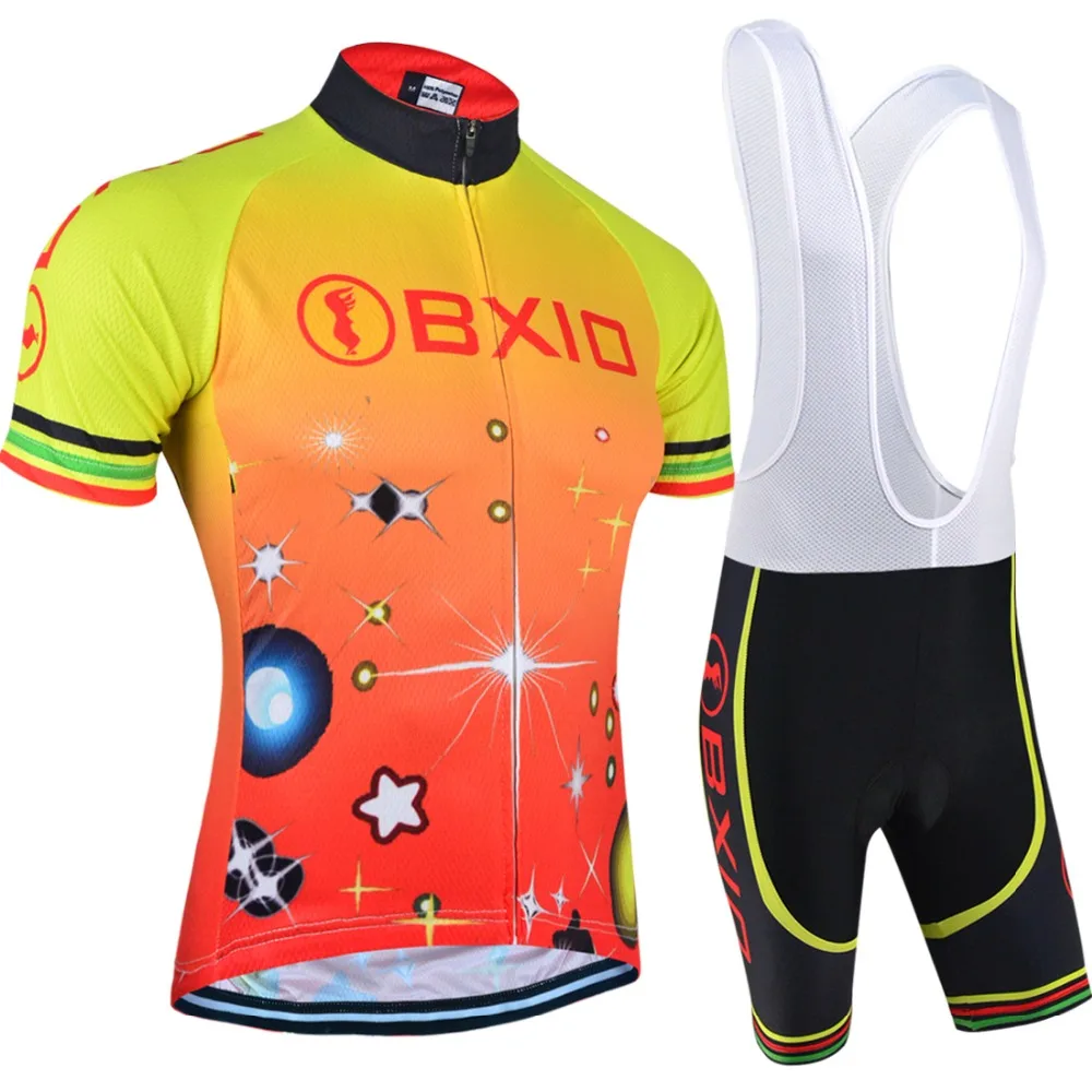 BXIO Brand Cycling Jersey Sets Summer Short Sleeve Bike Clothes Pro Teams Bicycle Clothing Equipo De Ciclismo BX-0209O105 | Спорт и