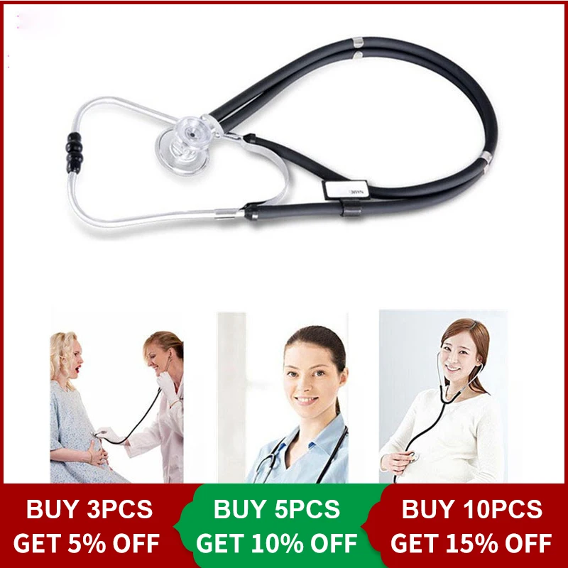 

Cofoe Cardiology Stethoscope Dual EMT Head Stethoscope Hospital Stethoscope with Chestpiece&PVC Tubes for Children and Adults