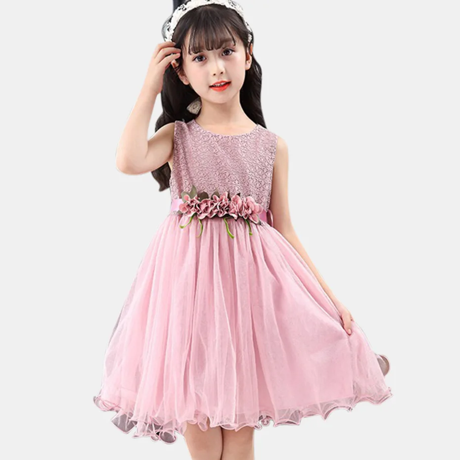

Dress For Girls Sleeveless Girls Princess Dress Kids Summer Dress Children Teenage Girls Clothes 6 8 10 12 13 14 Year
