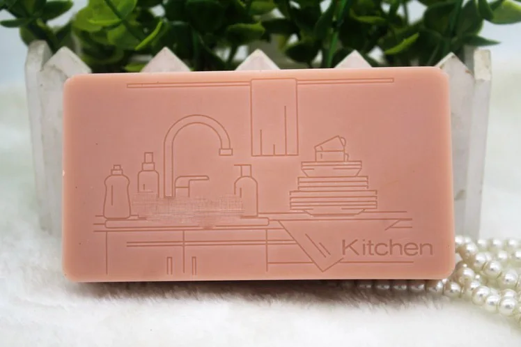 Silicone mold square shape soap for kitchen hand made font b food b font grade silicone
