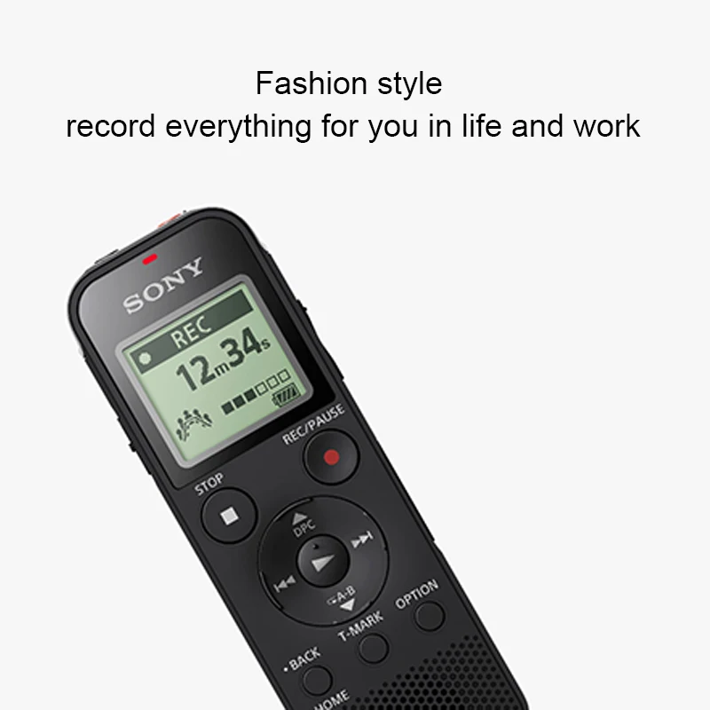 Профессиональный sony ICD PX470 цифровой голосовой Регистраторы собран в S Mic Системы