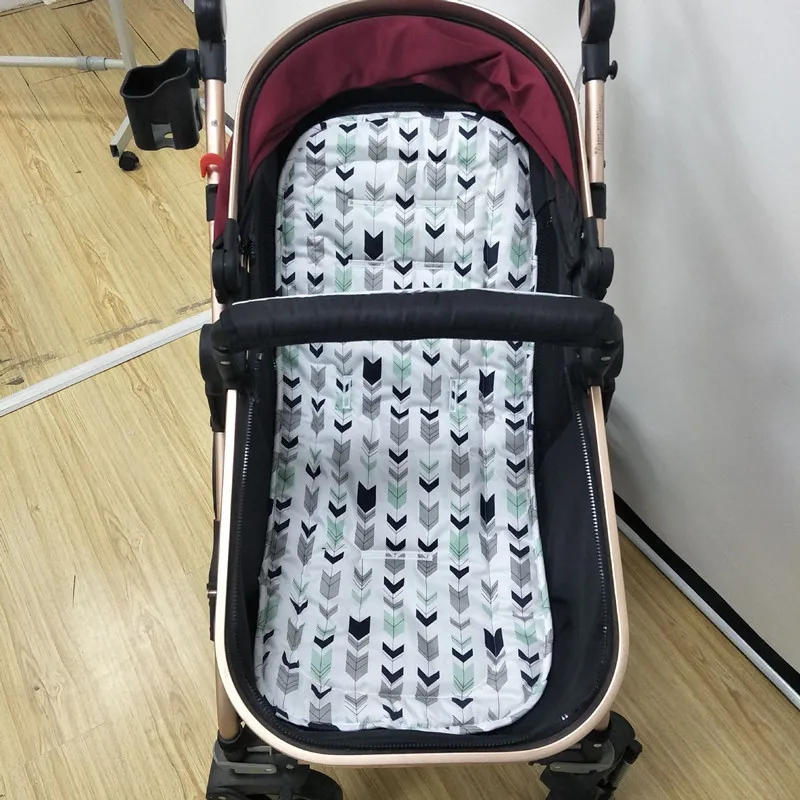 Хлопковые детские пеленки мягкие дышащие детские коляски подушки матрас для коляски Коляска стульчик детское автомобильное кресло коляска Чехол коврик - Цвет: lv jian tou