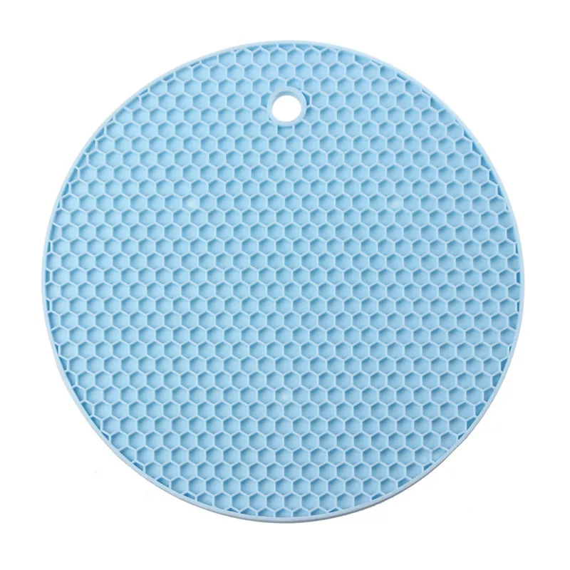 

18 CM Durable Silicone Heat Resistant Placemats Round Non Slip Heat Resistant Mat Coaster Cushion Cup Mug Mat Kitchen Tool G20
