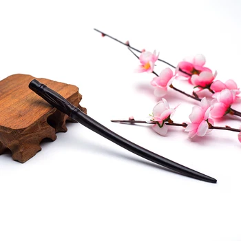 

Natural black sandalwood hair sticks for women Creative long bamboo hairpin Chinese style Hair accessories jewelry 2019 new