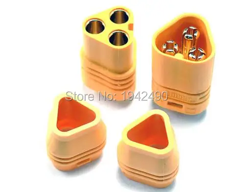 10pair Amass MT60 Yellow Plug Male and Female for RC ESC to Motor