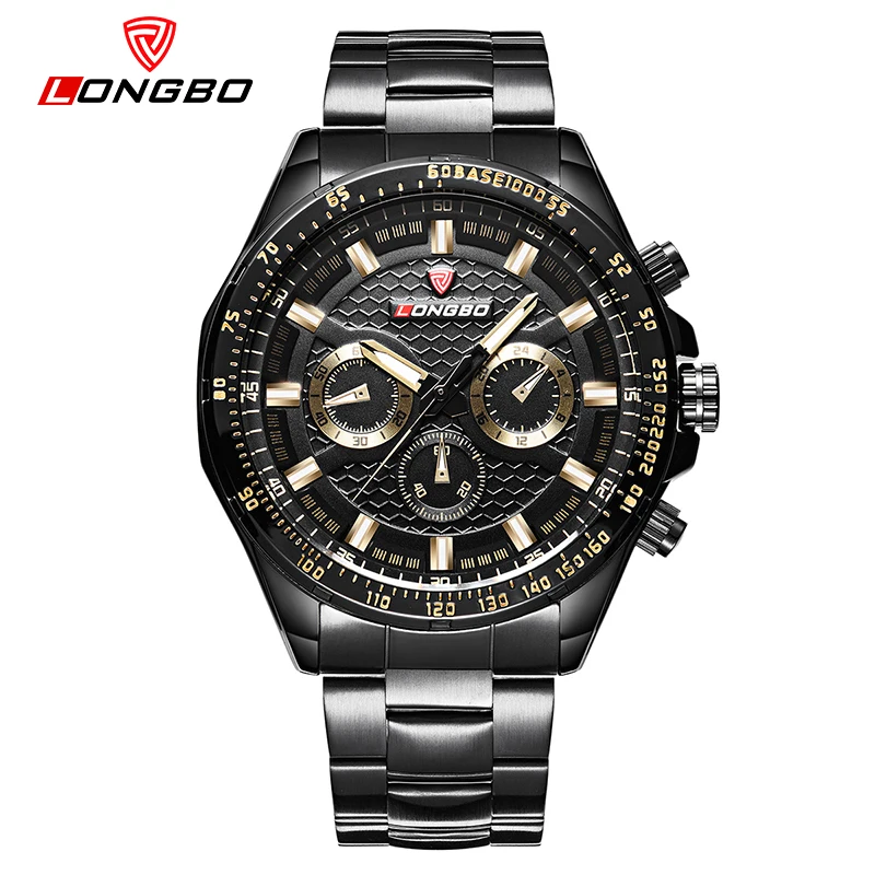 

2017 Men Watch LONGBO Brand Luxury Casual Military Sports Wristwatch Fashion Style Analog Quartz Watch Relogio Masculino