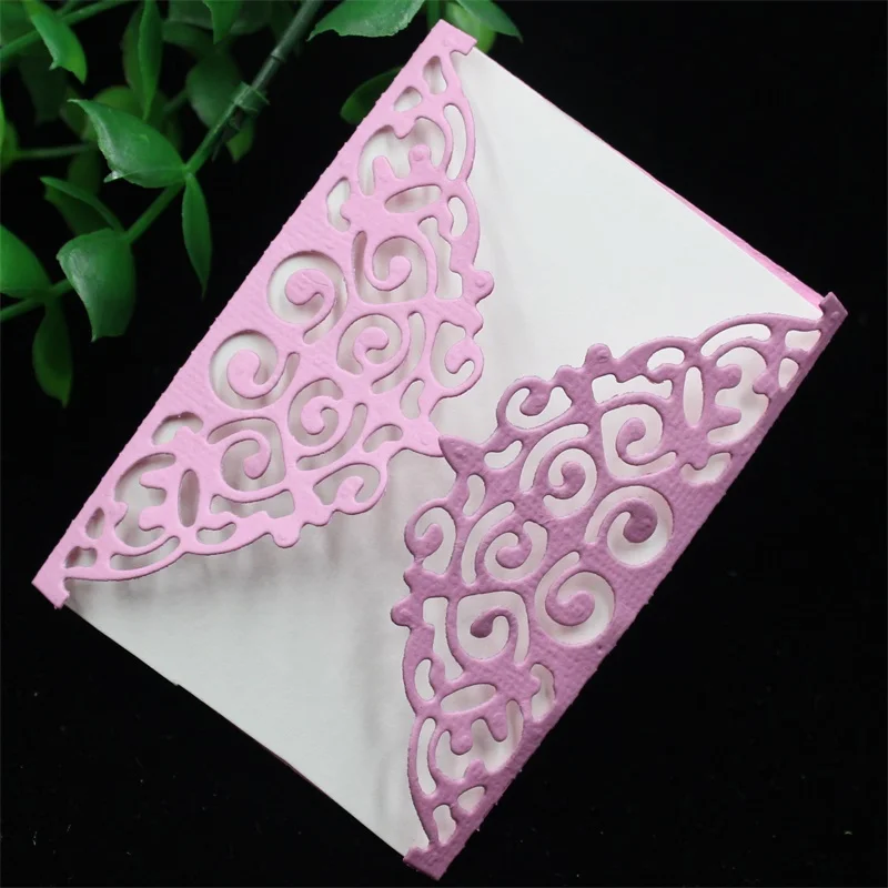  Invitation Card Metal Cutting Dies Stencils for DIY Scrapbooking Stamp/photo album Decorative Embos - 32857734190