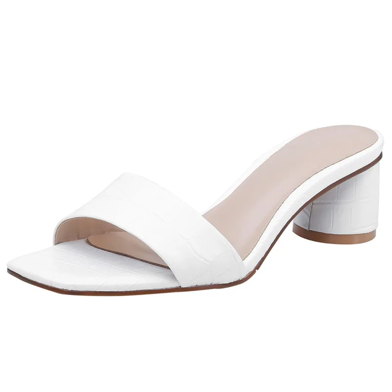 FEDONAS/фирменный дизайн; квадратный носок; круглый каблук; выразительные женские босоножки; однотонные римские из натуральной кожи; летняя повседневная женская обувь для вечеринок
