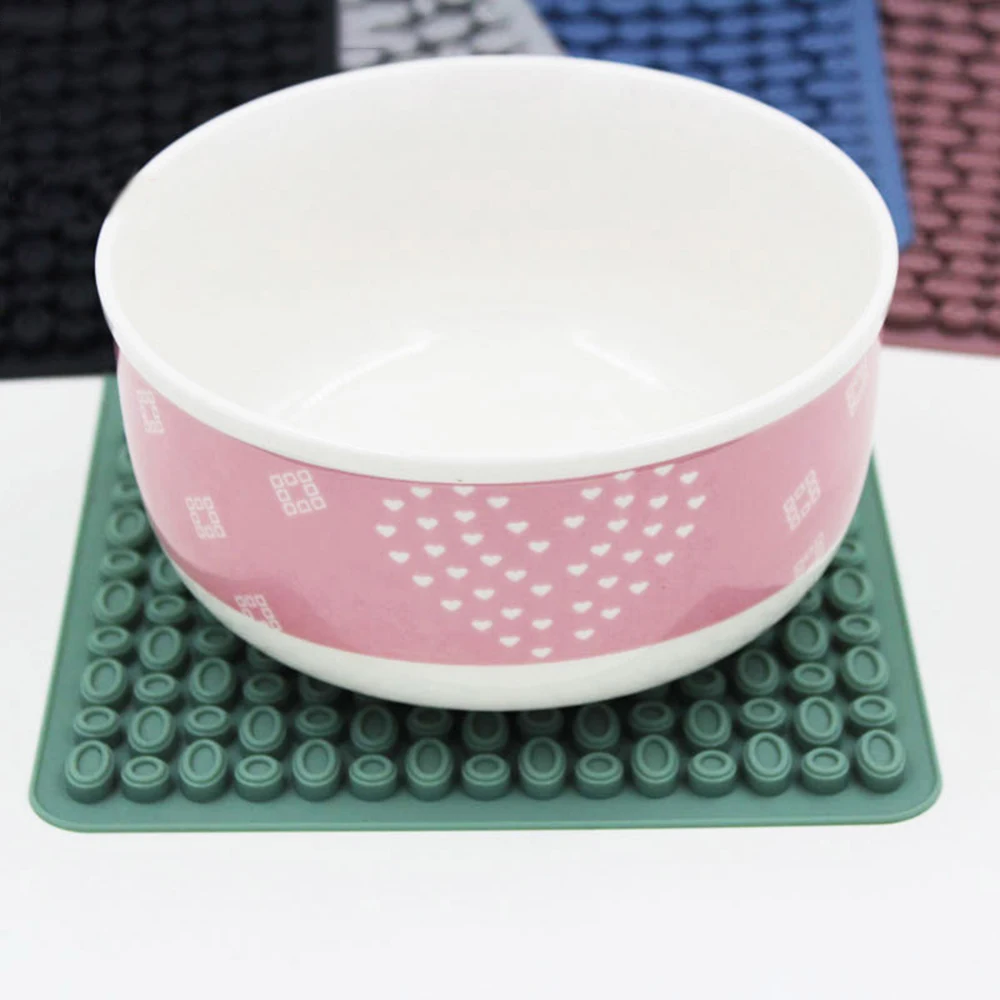 

Environmentally Friendly High Temperature And Easy To Clean Silicone Meal Coasters table mat placemat for dining table