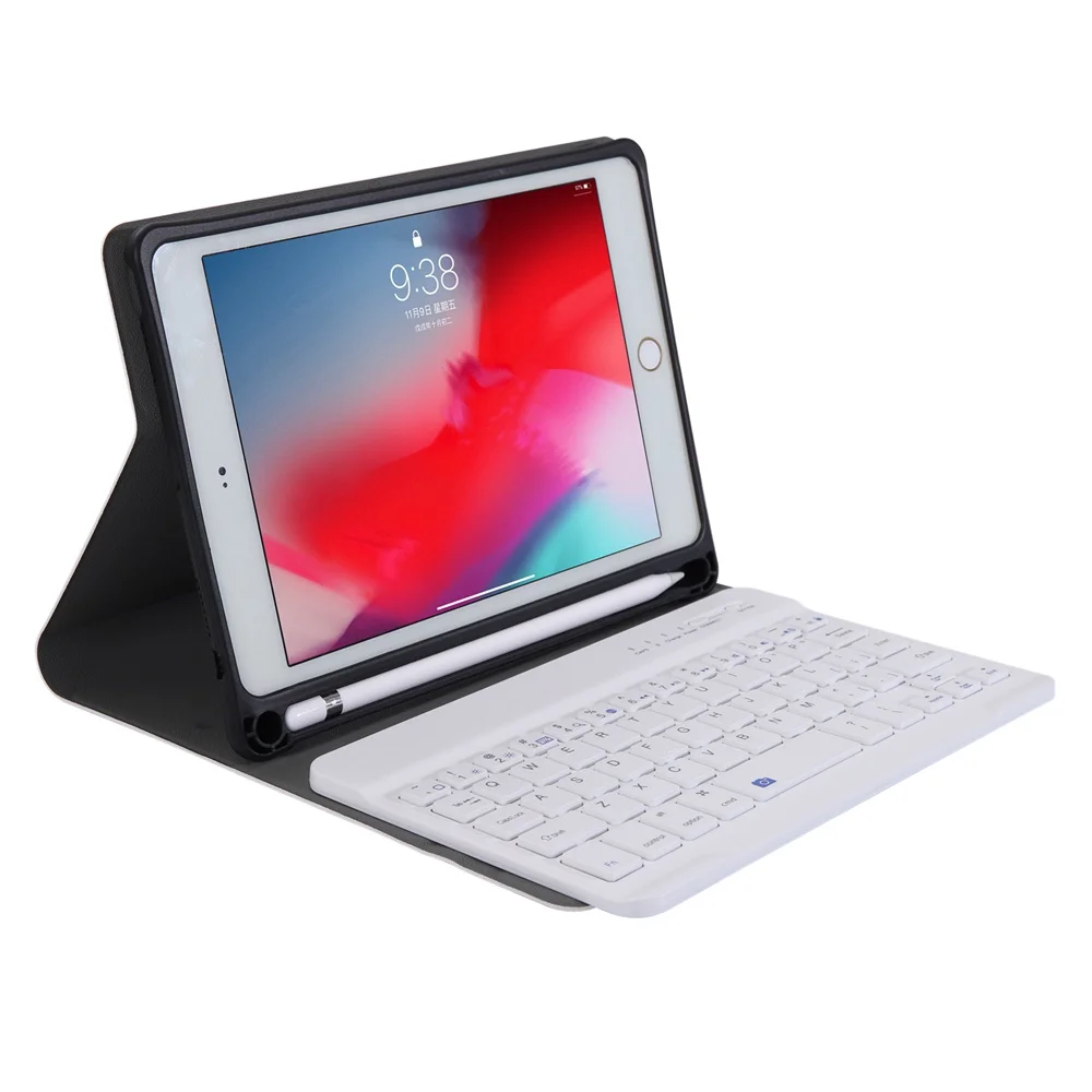 Для iPad mini 5 2019 2 в 1 съемная Bluetooth Русская/Иврит Клавиатура + тонкая подставка из
