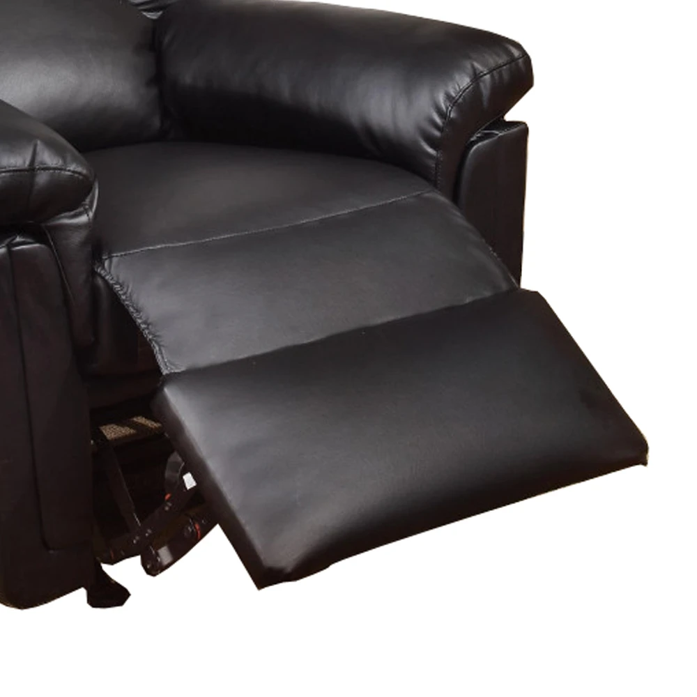 Bonded Leather Rocker/Recliner Black (3)