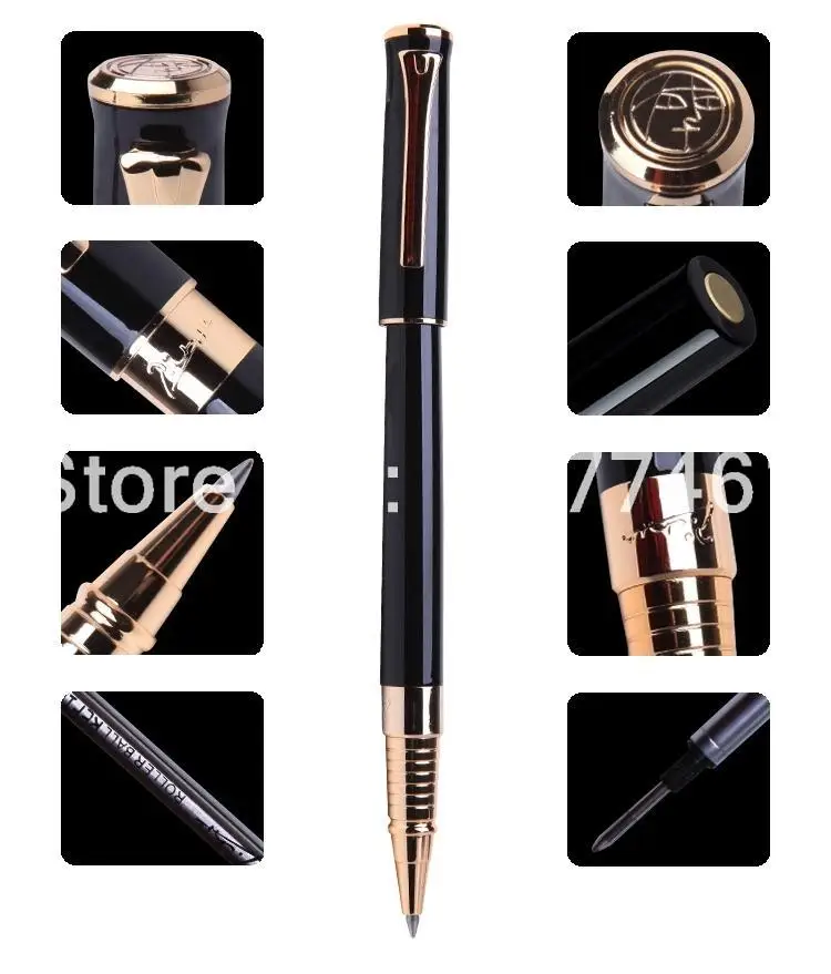 Picasso 988 Pimio Quality roller ball pen Office Lady Supply Pen Red Color For Lady Female Pen Original Box Black Optional