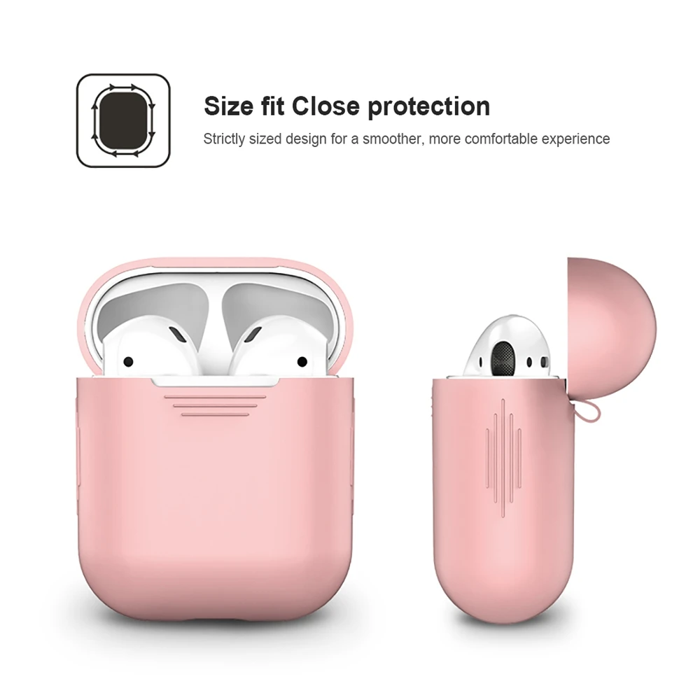 Мягкий силиконовый чехол наушники для Apple Airpods Bluetooth беспроводные защитный кожи
