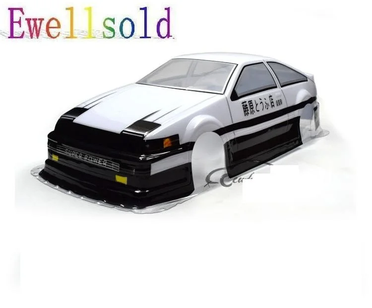 Ewellselling 1/10 ПВХ Окрашенный корпус для гоночного автомобиля RC дрифта (размер 435x195 мм