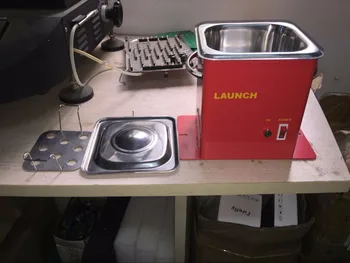 

220V Ultrasonic cleaning tank for injector cleaner launch CNC602A rinse tank