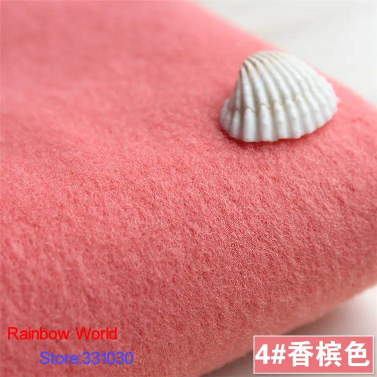 4# шампанское 1 м одна сторона щеткой имитации шерстяные ткани одежды для DIY одежда пальто юбка костюм платье материал